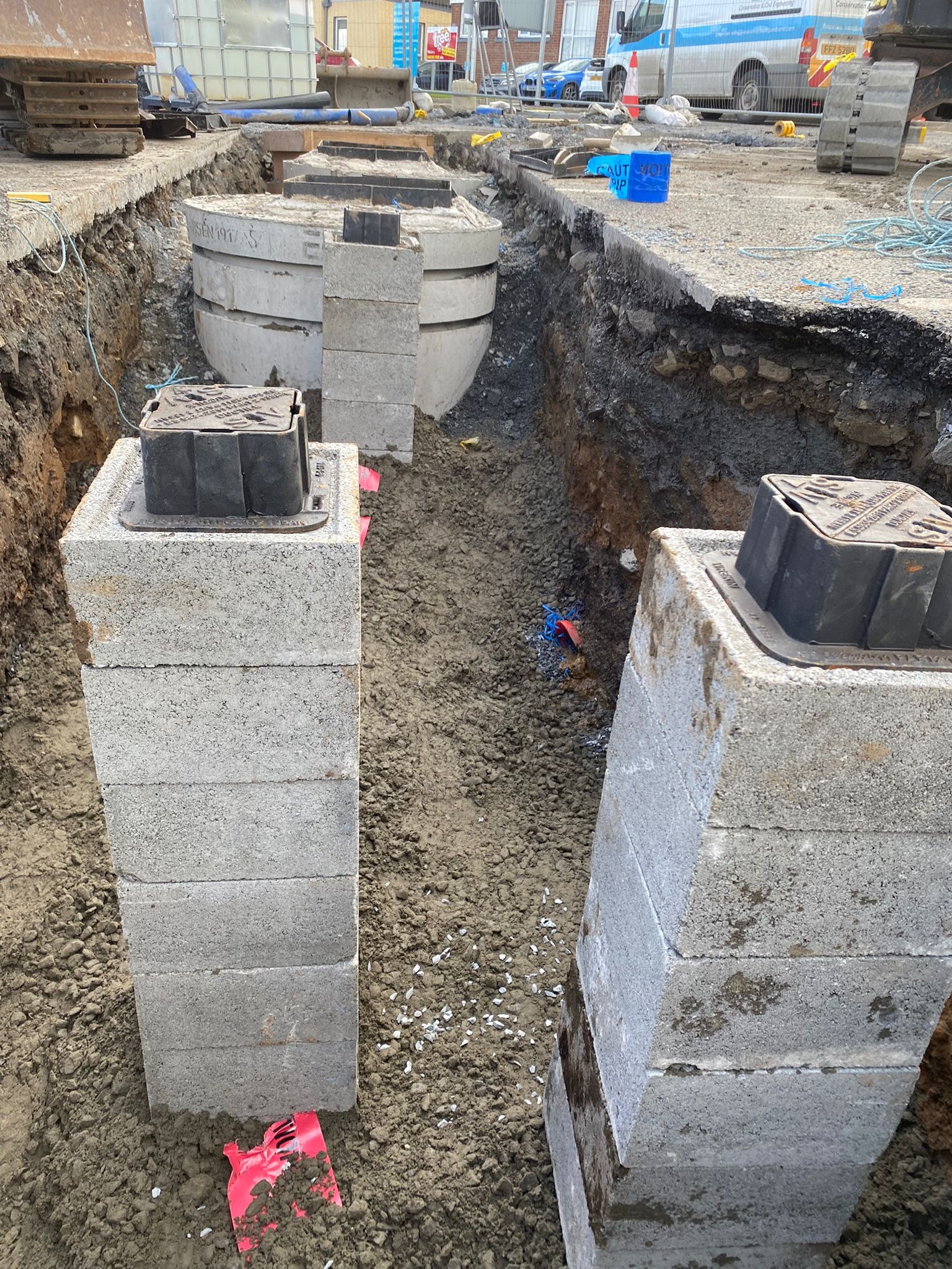 Lurgan Hospital Utility Upgrades — excavation works