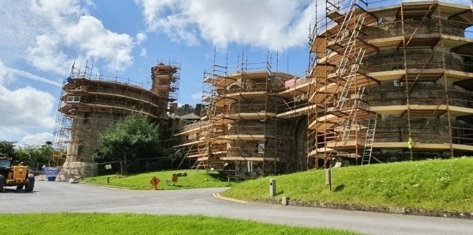 Glenstal Abbey, Limerick — scaffolding works